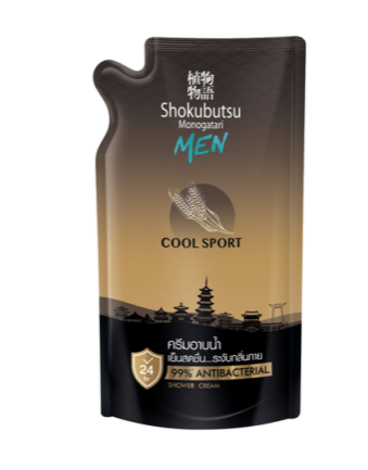 shokubutsu cool sport shower cream 400ml 3*4