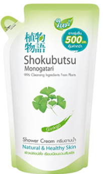 Shokubutsu Gingko Shower Cresm 400ml 12 refill